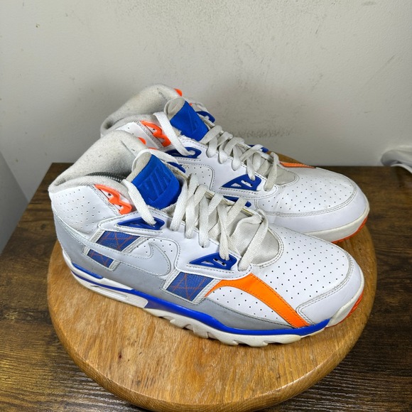 Nike Air Trainer SC High White Orange Blue Men's Sz 10 Shoes 302346-122
